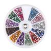 Diamanti per Nail Art, Scatola di Strass: 12 Colori, 1,5-3,0MM