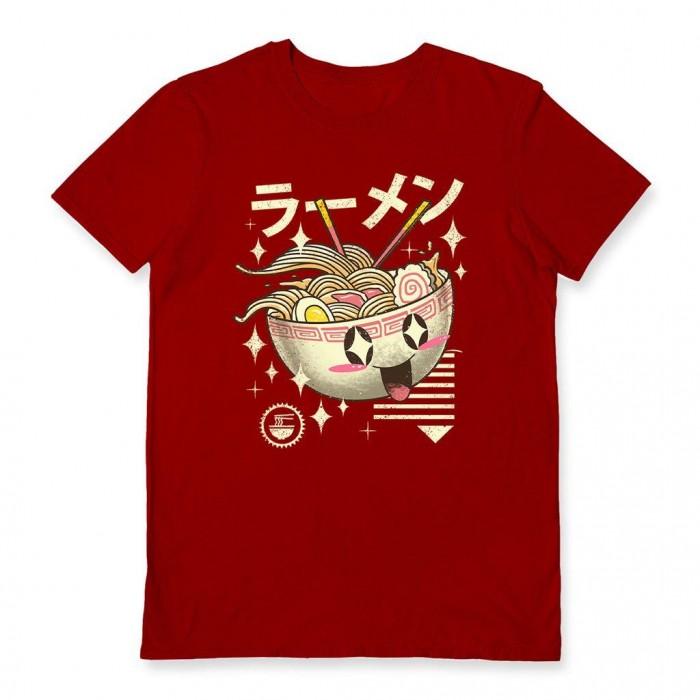 Camiseta unissex adulta Kawaii Ramen de Vincent Trinidad XXL vermelho