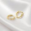 Temperament Interwoven Earrings Women's Niche Design Sense Fashion Personality Hemp Rope Earrings Ear Buckle Jewelry
