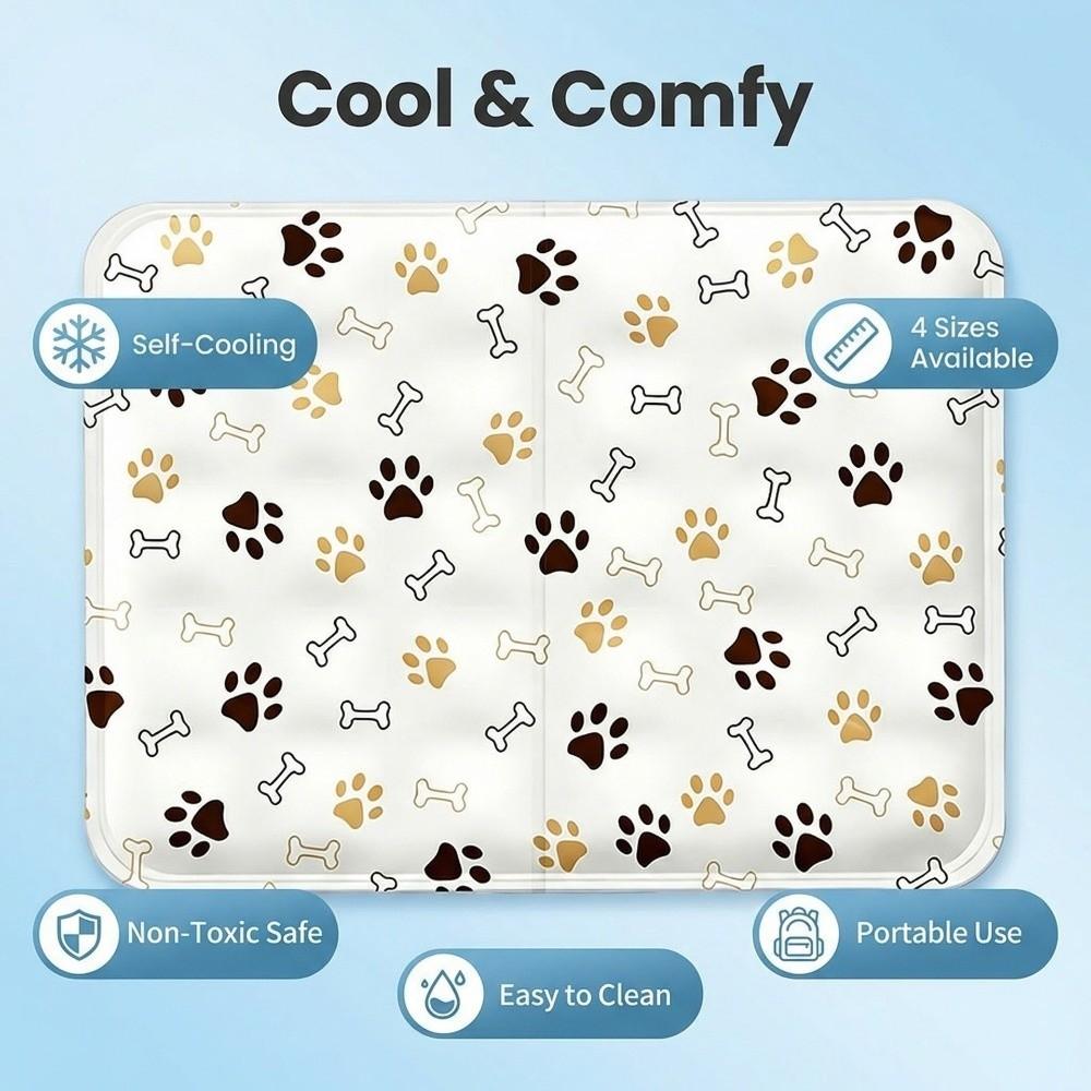Polyester Cooling Dog Mat Rectangular Summer Pet Mat New Indoor Pet Bed Home Use