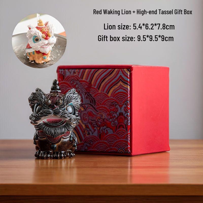Color-Changing Lion Tea Pet for Wealth & Luck – Home Decor for Housewarming & Living Room