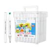 80-Color Double-Ended Marker Set for Kids - Ideal for Painting and Drawing