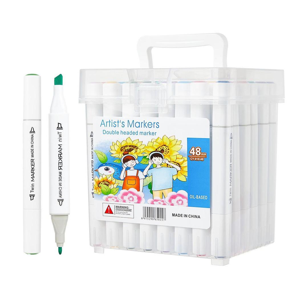 80-Color Double-Ended Marker Set for Kids - Ideal for Painting and Drawing