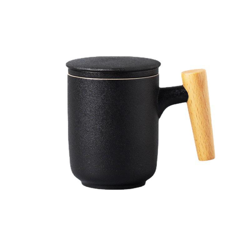 Men's Ceramic Tea Brewing Mug with Personal Filter