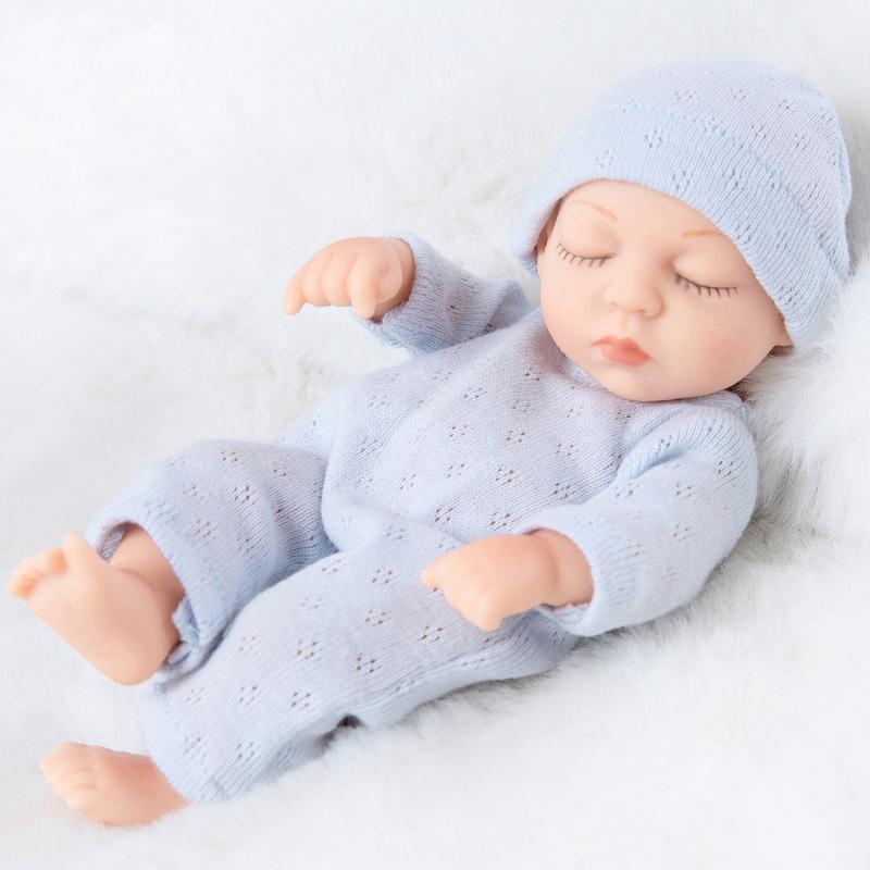 

Реалістична, м яка лялька Baby Reborn, розписана вручну, розміром 18 см, яку можна мити, дитяча гральна лялька 18CM