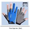 Eis-Seide Drei-Fingerlose Angelhandschuhe - Unisex, Atmungsaktiv, Abriebfest, Ideal zum Reiten und für Fitness