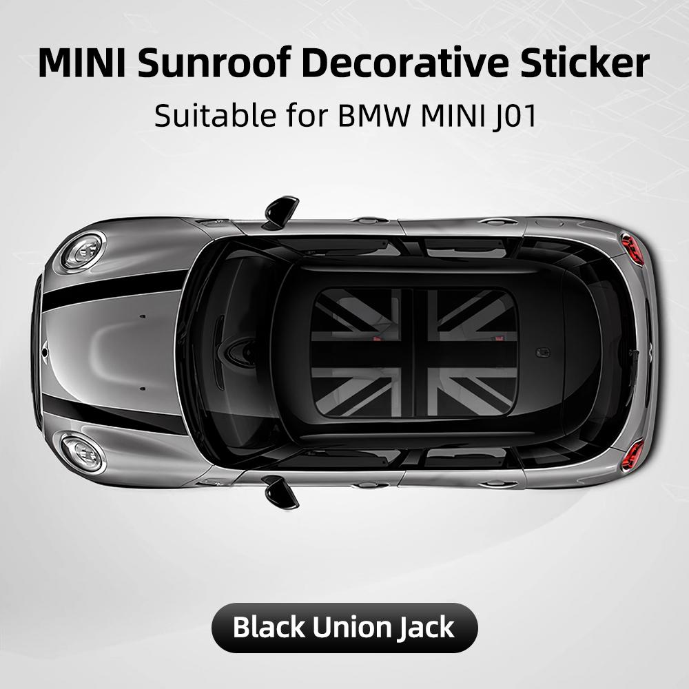 

For MINI Cooper E J01 EV Electric 2025 Car Sunroof Stickers Roof Window Film Vinyl Sunshade Sticker Auto Decal matte black grey uj