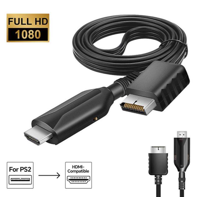 For Playstation 2 HDMI-Compatible Converter Adapter Supports for PS2/PS1 Display Modes for HDTV PC Full HD Cable Adapter