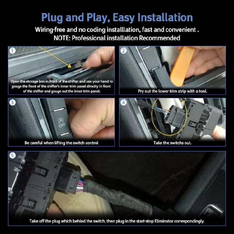 Automotive Accessories for Golf 7 7.5 Automatic Start Stop Engine System Offs Control Canceler Cable Replacement Part