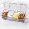 Acrylic Seasoning Jar Set 1.2L Spice Jar Set Stylish Condiment Storage Box  For Home Cooks