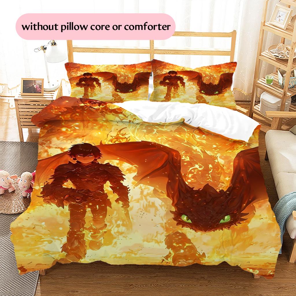 How To Train Your Dragon Bedding Set Duvet Cover Pillowcase No Filler, Soft Home Bedroom Decor, Perfect Gift for Fans.chl
