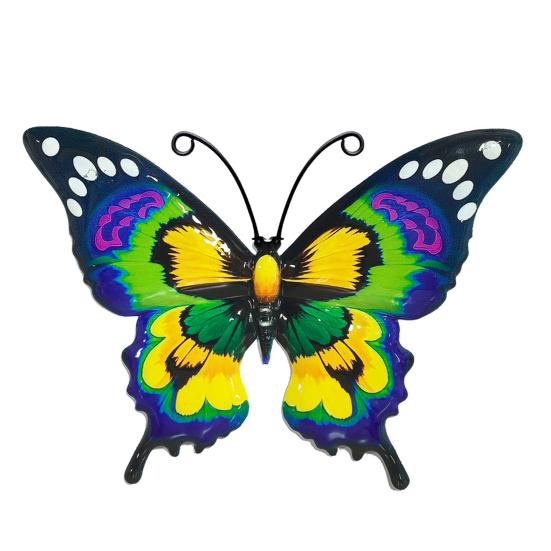 Decorative Wall Sculptures Metal Butterfly Decor for Garden Yard Patio, Large Iron Butterflies Hanging Art Sculpture, Outdoor Fence Farmhouse Indoor