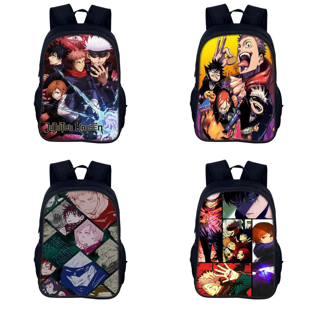 Jujutsu Kaisen Unisex Large Capacity Casual Nylon Backpack For Daily Use And Travel