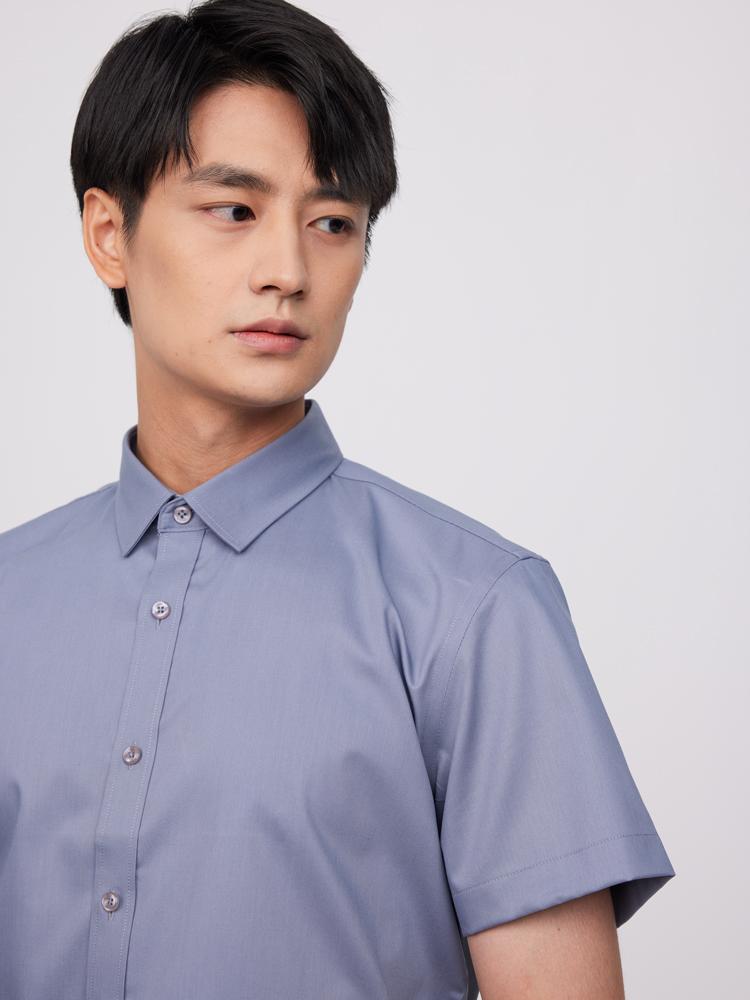 Летняя мужская классическая рубашка с коротким рукавом — качество высшего качества — фото 5