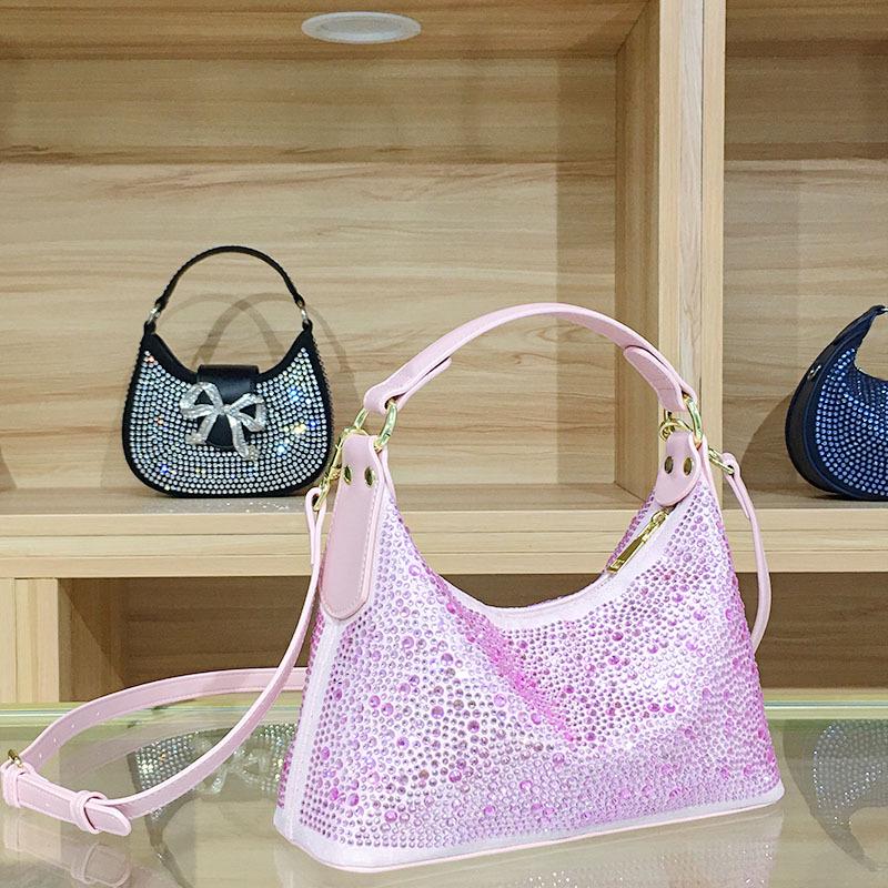 2025 Французская Роскошная Сумка-Тоут со Стразами: Женская сумка высокого класса, полностью инкрустированная бриллиантами