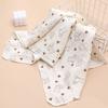 Breathable Gauze Baby Swaddle Blanket Double-Layered Baby Quilt Newborn Wrap Blanket  For Newborn