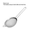Stainless Steel Strainer Thickened Wide Oil Colander with Handle Kitchen Tool for Home