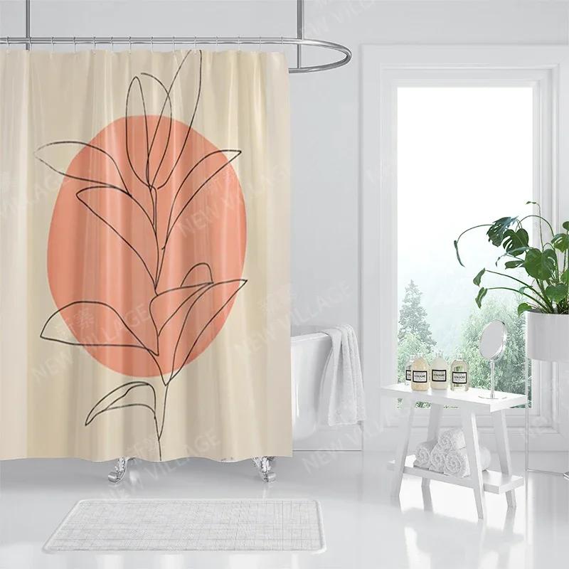 Wasserdichte Stoff Duschvorhänge Badezimmer Vorhang Zubehör 180X200 Duschvorhang Für Dusche 240*200 Nordische Boho Dekoration