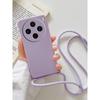 For Xiaomi Redmi 14C 4G 14 C 14R Soft Lanyard Crossbody Necklace Strap Cord Chain TPU Case for Redmi 12C 13C 5G 14C Silicone Soft Cover
