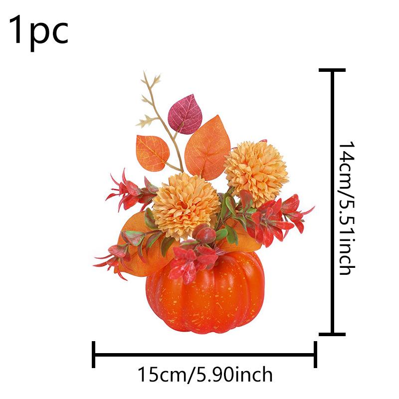 Simulation Pumpkin Decoration Thanksgiving Decor Pumpkin Halloween Artificial Pumpkin Tabletop Ornaments Autumn Harvest Decor