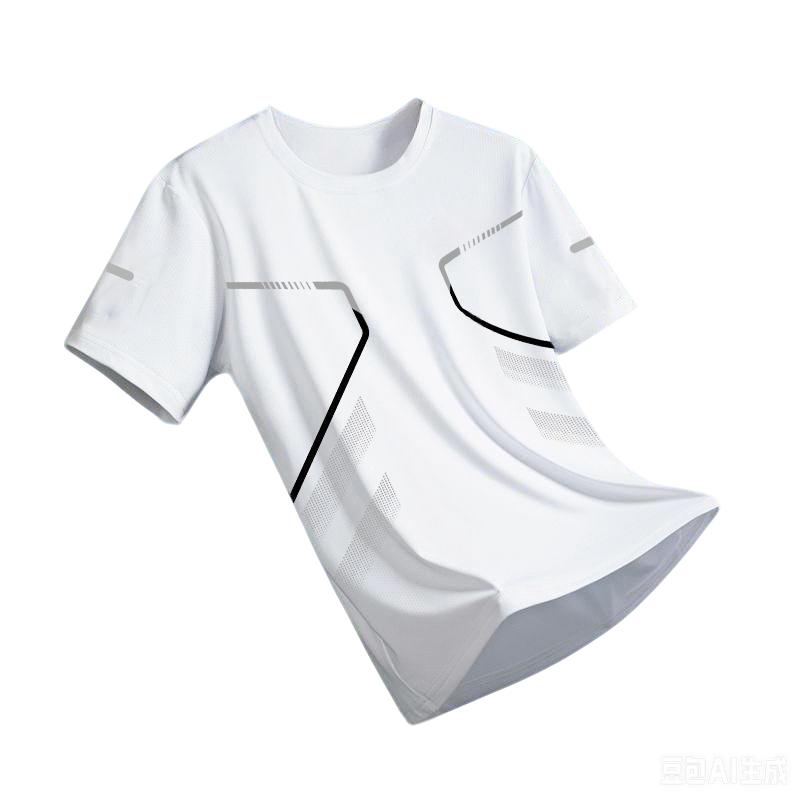 New Ice Silk Running Shirts Men Loose Short Sleeve Top Basketball Gym Sportswear For Male Fitness Workout Mesh Breathable Tee