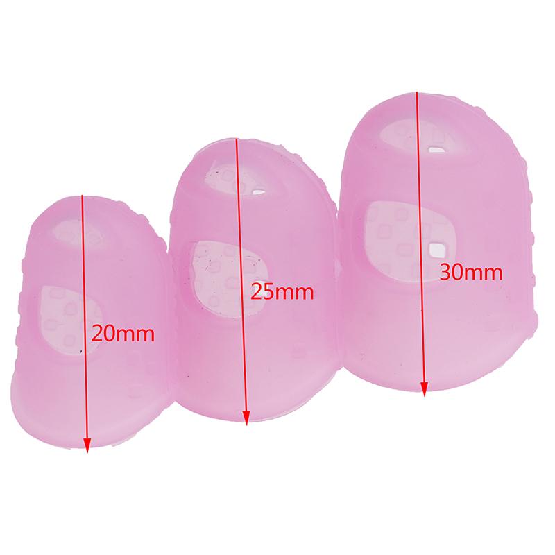 Mehrfarbiger Silikon-Fingerhut mit Spitze, ausgehöhlt, atmungsaktiv, Strickwerkzeug, DIY-Bastelarbeit