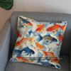 2D Buntes Goldfischmuster Kissen Für Heimdekoration Muster Kissenbezug Geeignet Für Sofa Schlafzimmer Auto Kissenbezug