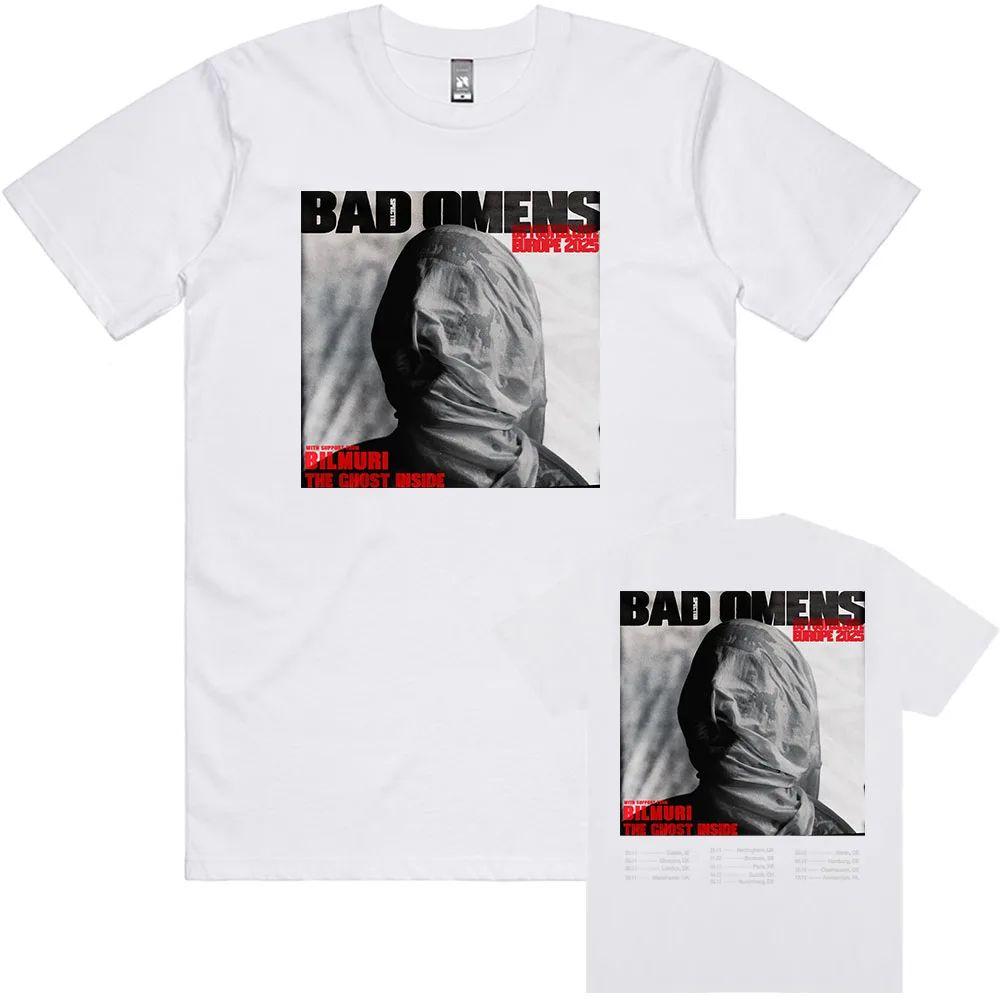 BAD OMENS Rock Band Graphic Tshirts Do You Feel Love Europe Tour Tshirt Streetwear Print Cotton Casual Loose T Shirt Unisex