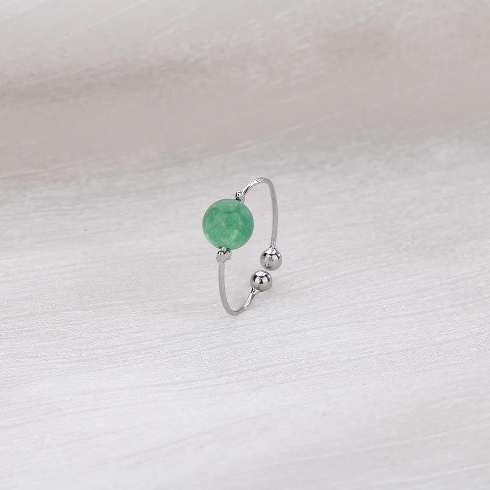 Simple Fashion Cute Adjustable For Female  Open Zircon Smile Stackable Finger Ring  Zircon