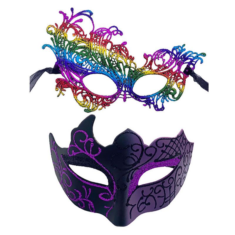 Daisy Duck Halloween Mask With Handcrafted Lace For Costume Parties And Couples