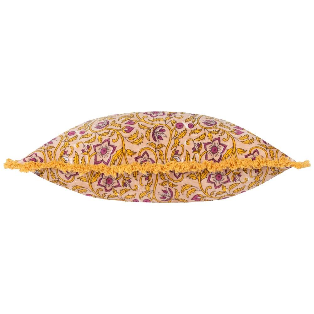 Paoletti Cotton Velvet Filigree Cushion Cover