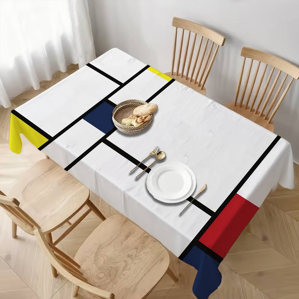Art P-Piet CC-ornelies M-Mondrian Tablecloth Home Dinner Table Cover Banquet Outdoor Party Cover Hotel Decoration Tablecloths