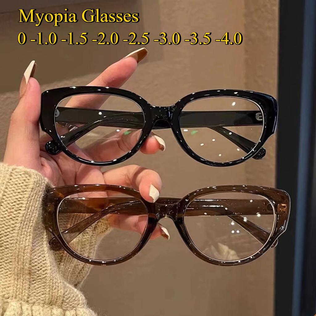 Myopia Glasses Anti-blue Light Anti-radiation Cat Eye Belt Degree
