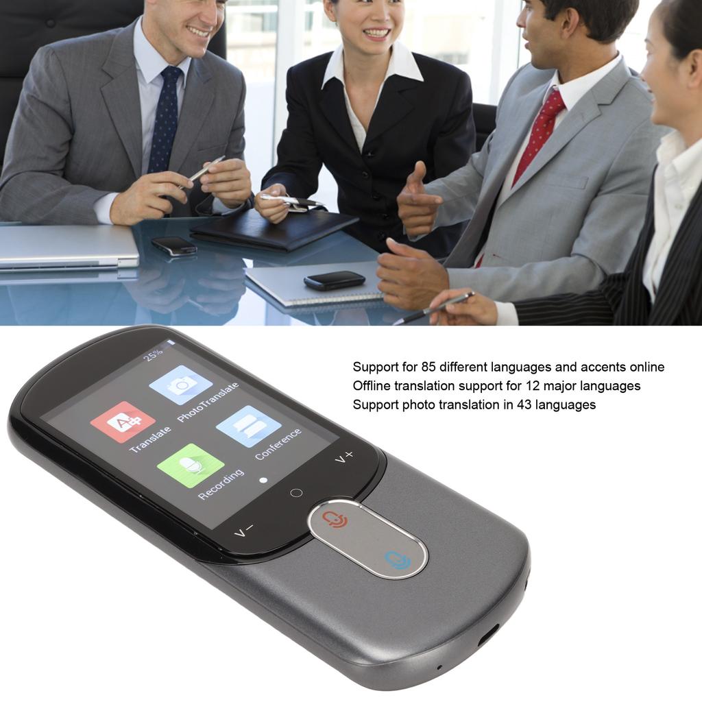 Smart Translator 2.88in Real Time Two Way Translation Portable Intelligent Language Voice Translator