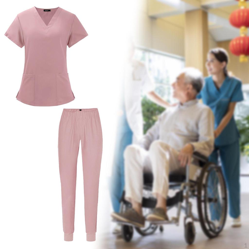Conjuntos de esfoliantes femininos confortáveis ​​para uniformes de trabalho de enfermeiras