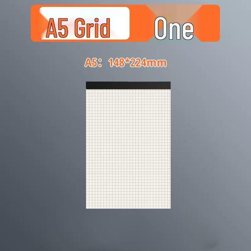 Tearable A5/B5 Thick Notebook: Lined, Sticky Notes, Blank, Grid for Business & Drafts