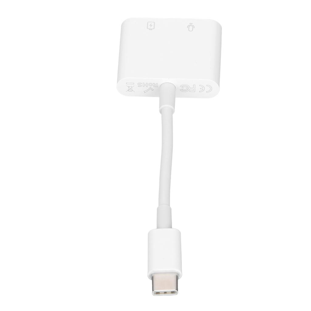 2 in 1 Dual Type C Earphone o Charging Converter Adapter Splitter Fast Changer Adapter