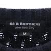 68&brothers Long Sleeve Sweater M Navy System Knit Men's Used