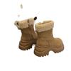 2025 neue Schneestiefel mit dicker Sohle Damen Winter Samt verdickt Lammwolle Nordost warme Baumwollstiefel beliebte mittelhohe Stiefel