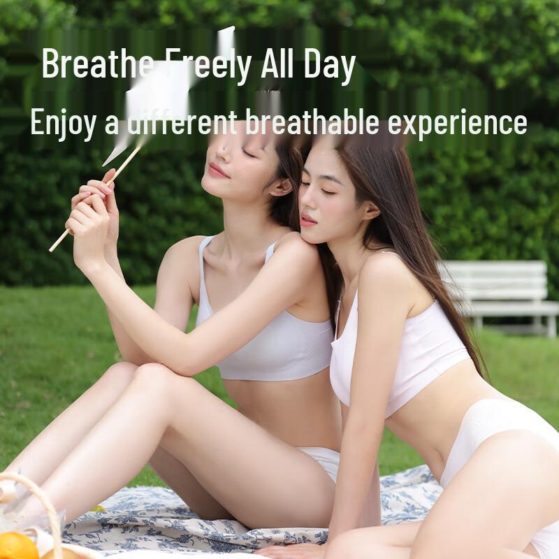 Sanduomian Women's 60-Count Long-Staple Cotton Antibacterial Briefs (4-Pack)