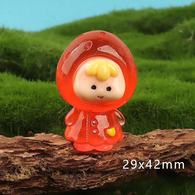 

Мультяшная светящаяся кукла-фрукт Микропейзаж Украшения Миниатюрные фигурки Украшения для дома своими руками Аксессуары для салона автомобиля Подарки A2