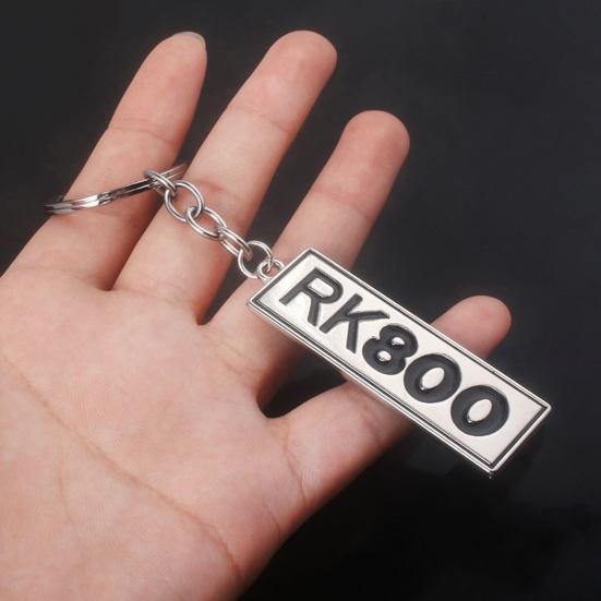 Keychain Pendant Zinc Alloy Durable Letter Dog Plate Charm Keyring Doors Backpacks Handbags Pendant Key Accessory