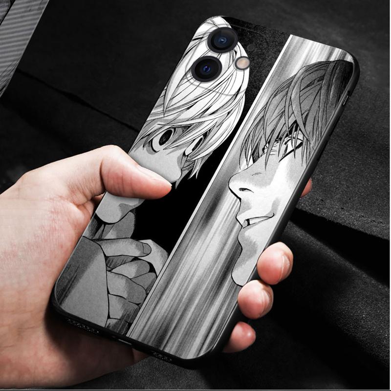 Phone Shell For Apple Iphone 14 13 12 11 Pro Max 13 12 Mini Xs Max Xr X 7 8 6 6s Plus Case Anime Death Note L Light