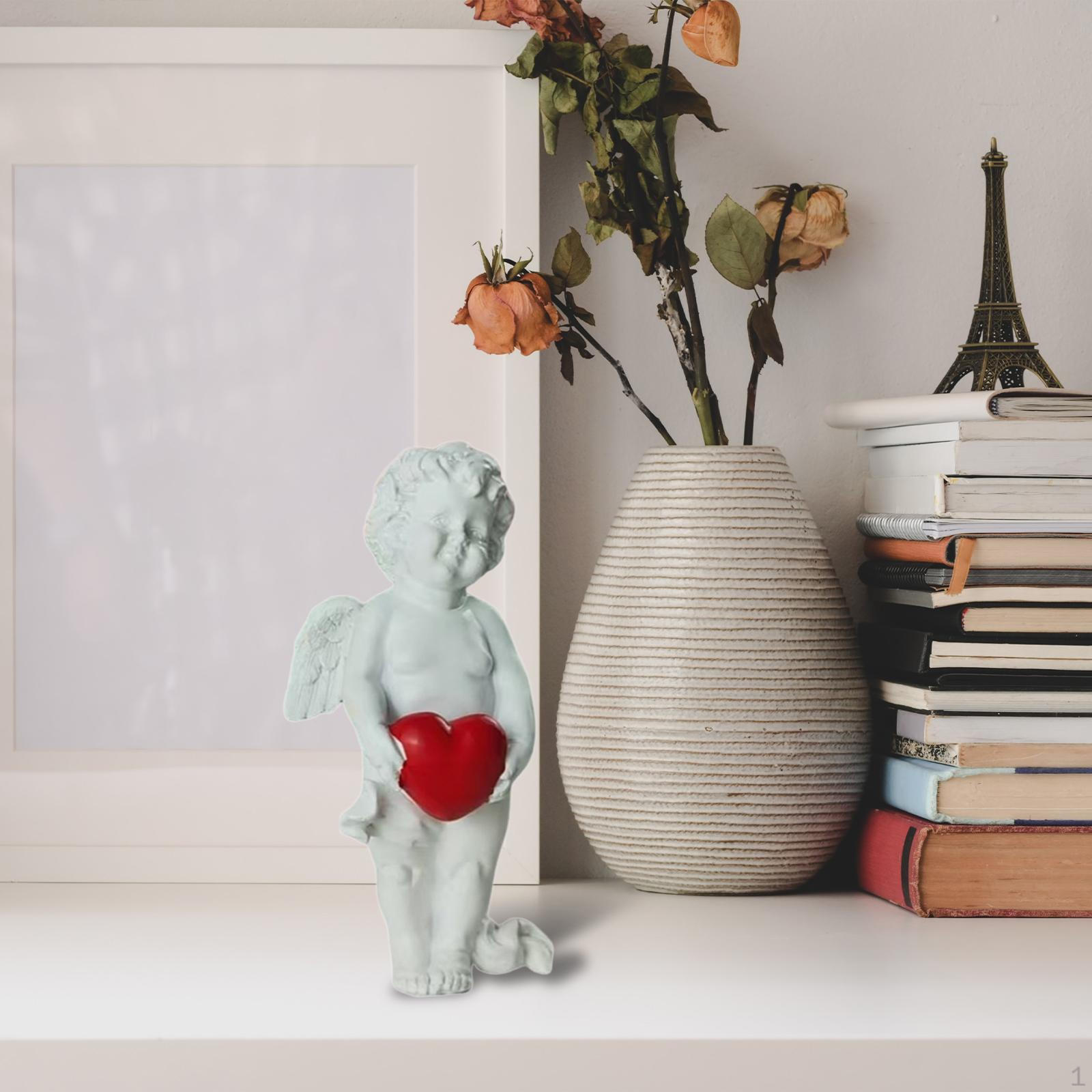 Фигурка ангела, статуэтка из смолы, коллекционная скульптура херувима, украшение с элегантным европейским, подходит для