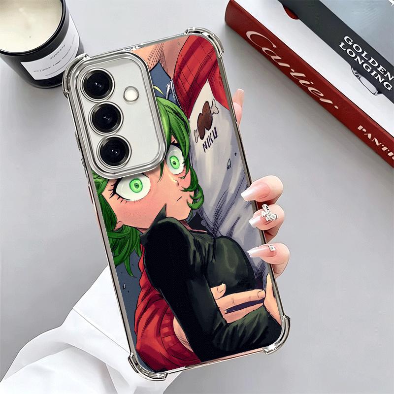 One P-Punch-Mans Tatsumaki Soft Phone Case For Samsung A17 A27 A07 A37 A57 A16 A56 A15 A55 A14 A54 A13 A53 A26 A36 A25 A35 A24 A