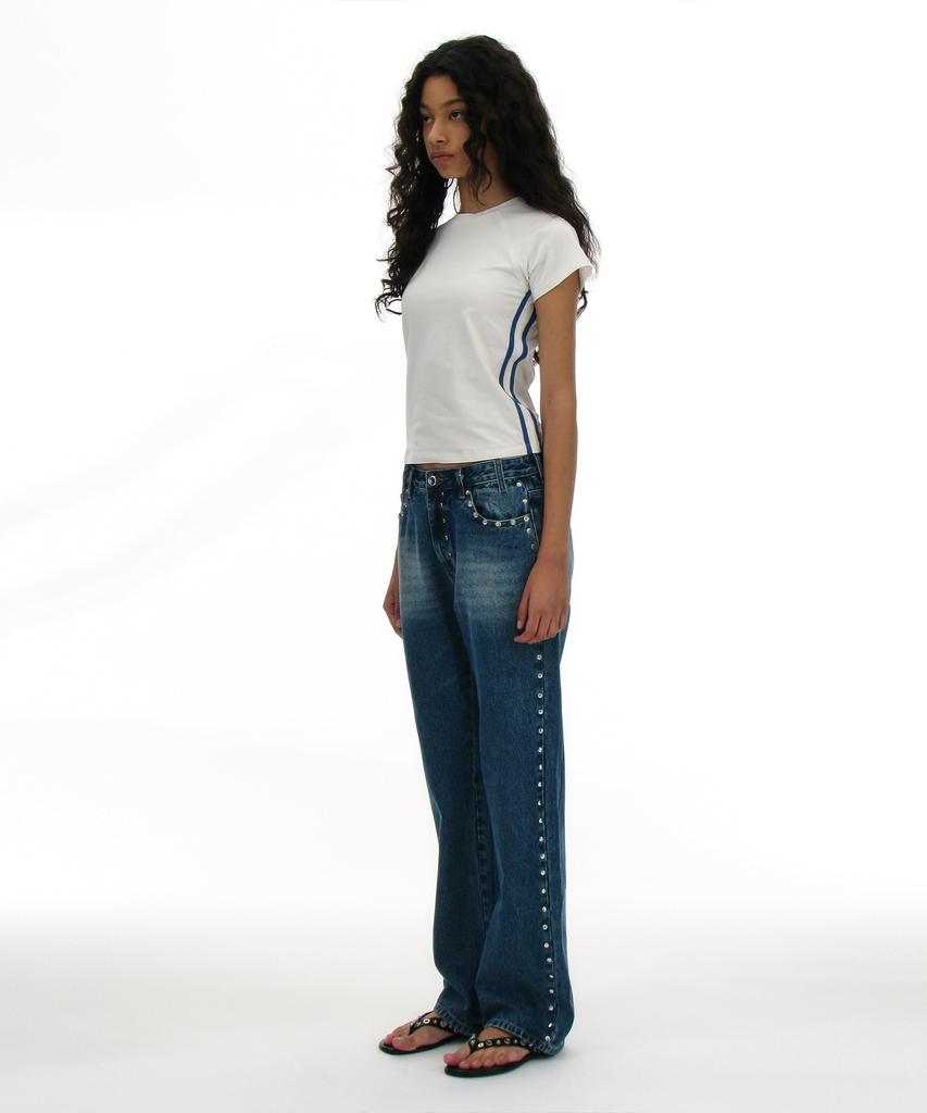 PARTIMENTO WOMEN Numbered Printed Tee_White