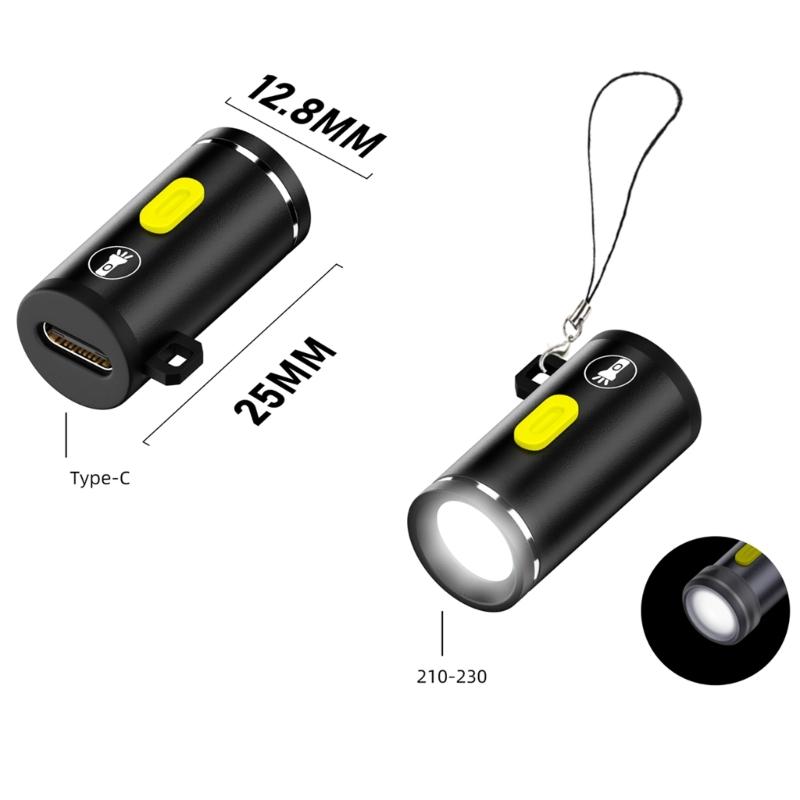 Compactly Type C Power Supply LED Work Light LED Torches For Outdoor Activity And Homes Emergencies 210Lumens