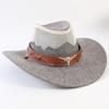 Pălărie western de cowboy pentru bărbați și femei, de vară, respirabilă, vizieră cu protecție solară, bor lat, pălărie de paie cu calotă pentru călătorii în aer liber