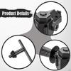 Right Angle Drill Attachment,Angle Bend Extension with Chuck Key,Drill Adapter,90 Degree Rotation