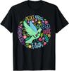 Groovy Hippie Peace Hope Love Peace Bird World Unisex 100% Cotton T-shirt Mens Tees Top